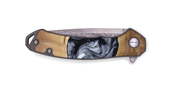 EDC Wood Pocket Knife - Bryce (Black & White, 797408)