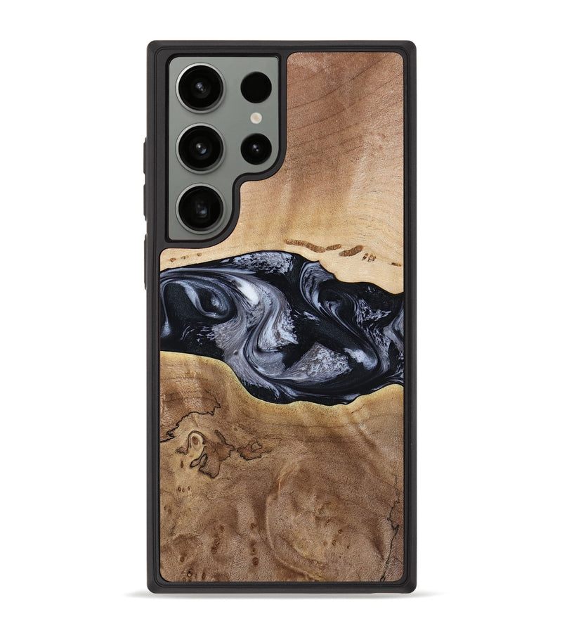 Galaxy S23 Ultra Wood Phone Case - Bryce (Black & White, 797408)