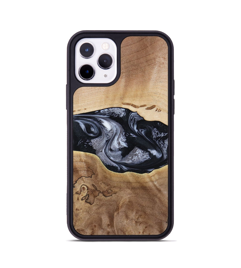 iPhone 11 Pro Wood Phone Case - Bryce (Black & White, 797408)