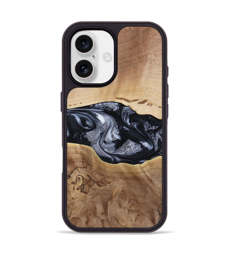 iPhone 17 Wood Phone Case - Bryce (Black & White, 797408)