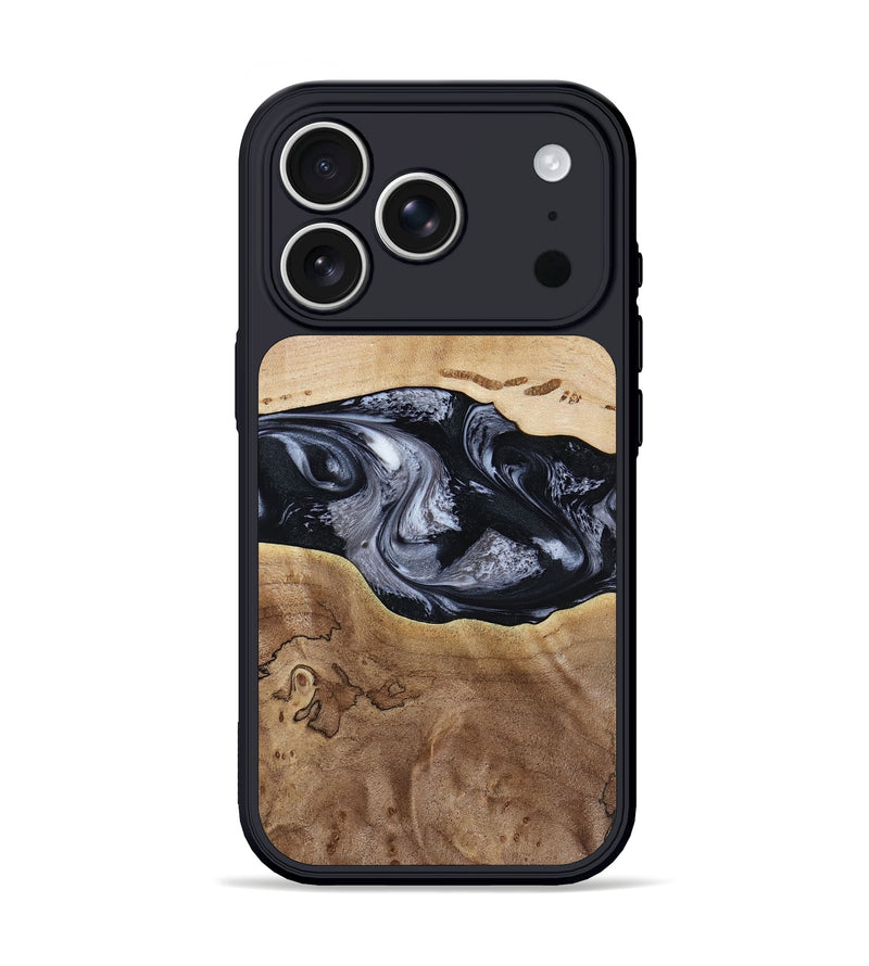 iPhone 17 Pro Wood Phone Case - Bryce (Black & White, 797408)