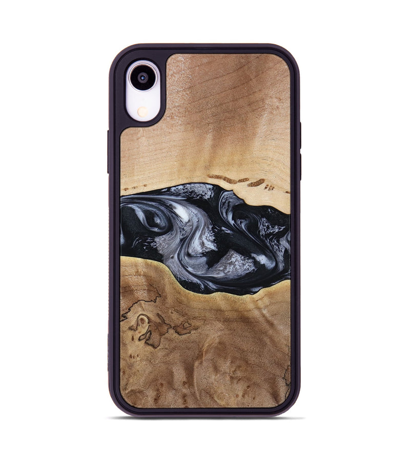 iPhone Xr Wood Phone Case - Bryce (Black & White, 797408)