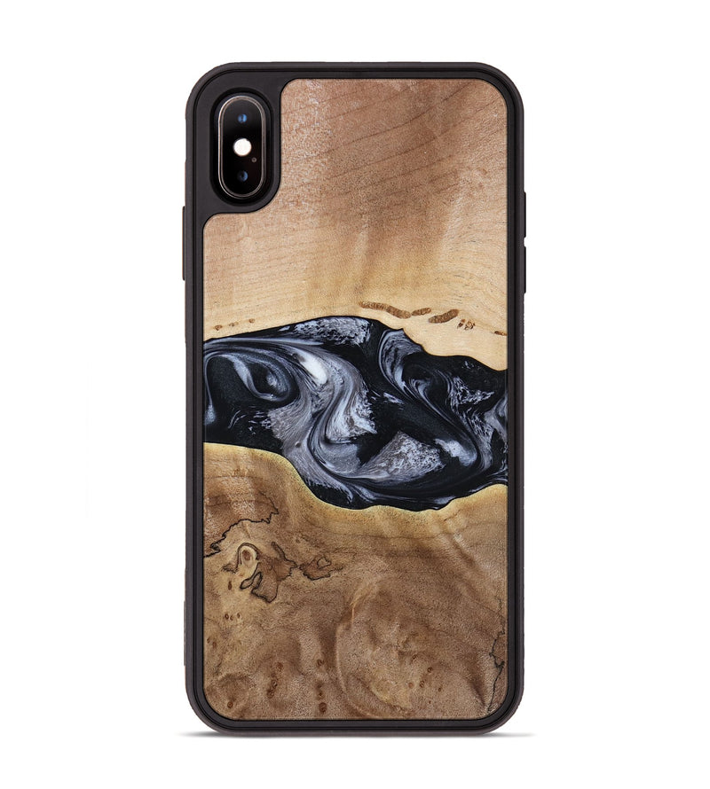 iPhone Xs Max Wood Phone Case - Bryce (Black & White, 797408)