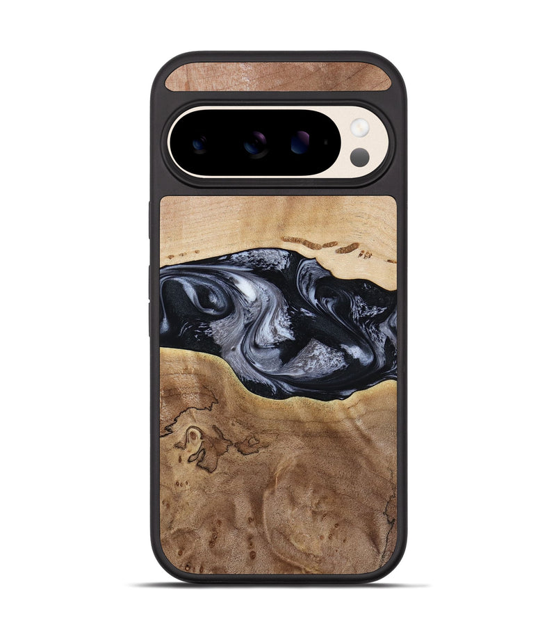 Pixel 10 Wood Phone Case - Bryce (Black & White, 797408)