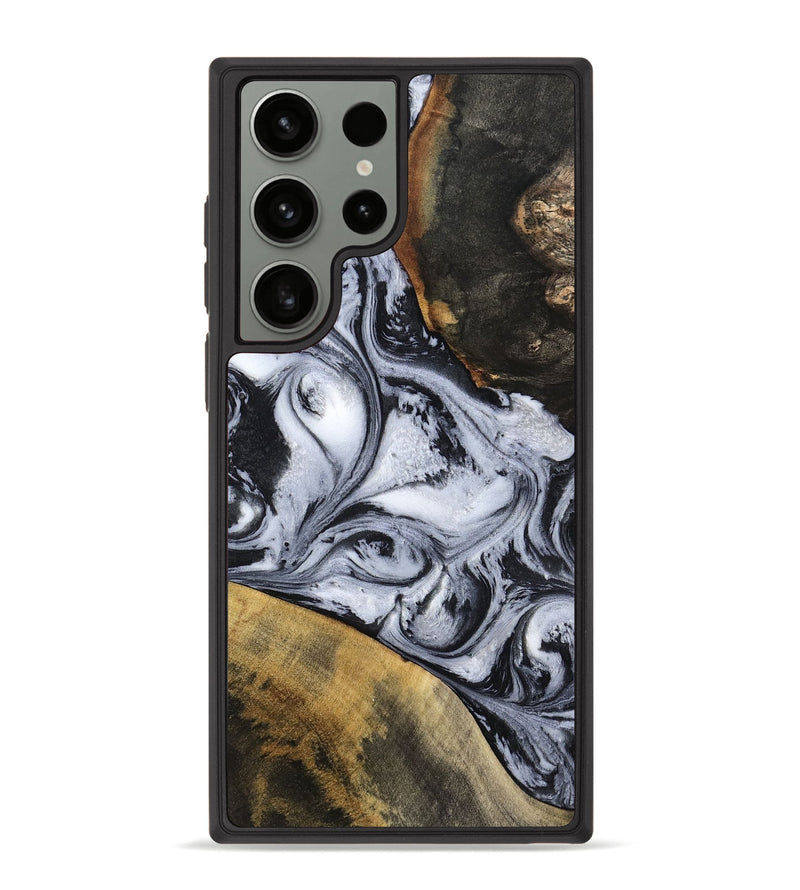 Galaxy S23 Ultra Wood Phone Case - Jaren (Black & White, 797413)