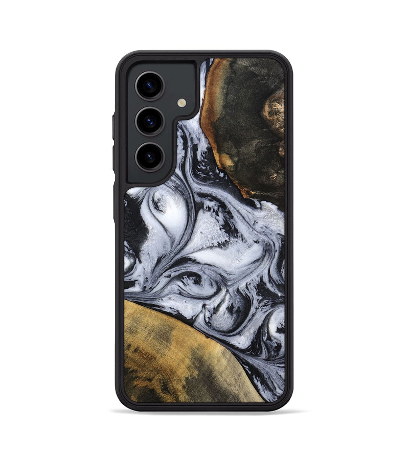 Galaxy S24 Wood Phone Case - Jaren (Black & White, 797413)
