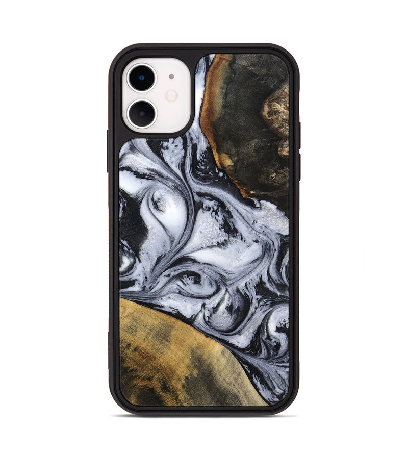 iPhone 11 Wood Phone Case - Jaren (Black & White, 797413)
