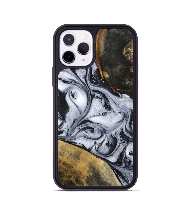 iPhone 11 Pro Wood Phone Case - Jaren (Black & White, 797413)