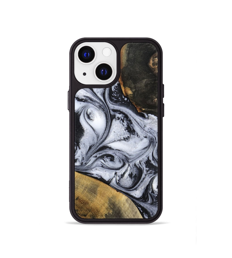 iPhone 13 mini Wood Phone Case - Jaren (Black & White, 797413)