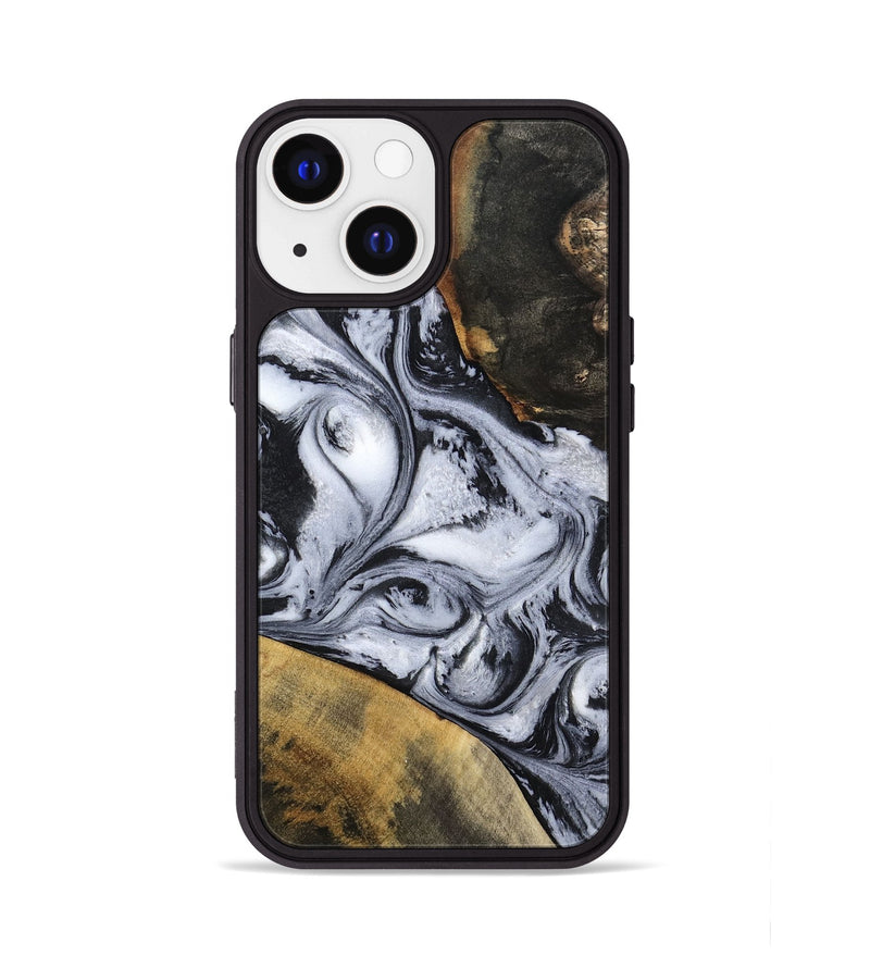 iPhone 13 Wood Phone Case - Jaren (Black & White, 797413)
