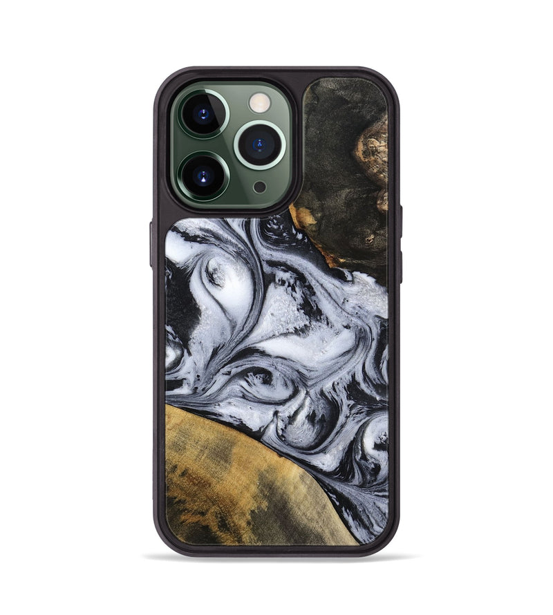 iPhone 13 Pro Wood Phone Case - Jaren (Black & White, 797413)