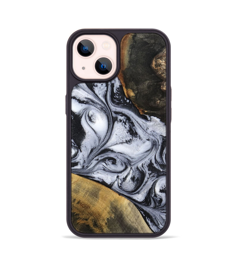 iPhone 14 Wood Phone Case - Jaren (Black & White, 797413)