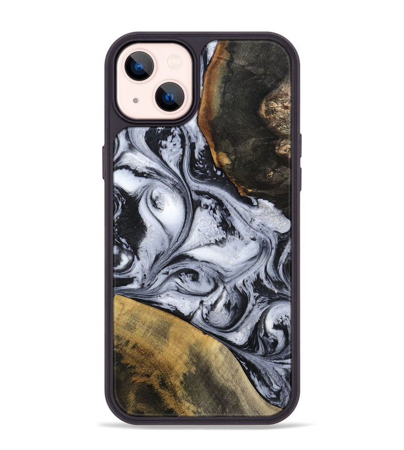 iPhone 14 Plus Wood Phone Case - Jaren (Black & White, 797413)
