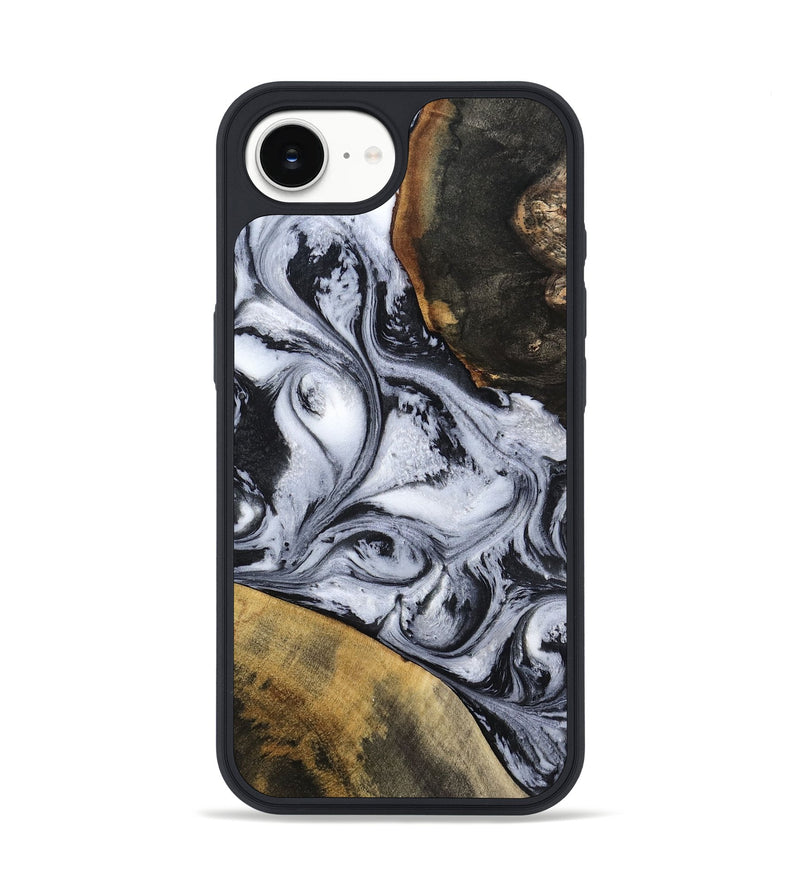 iPhone 16e Wood Phone Case - Jaren (Black & White, 797413)