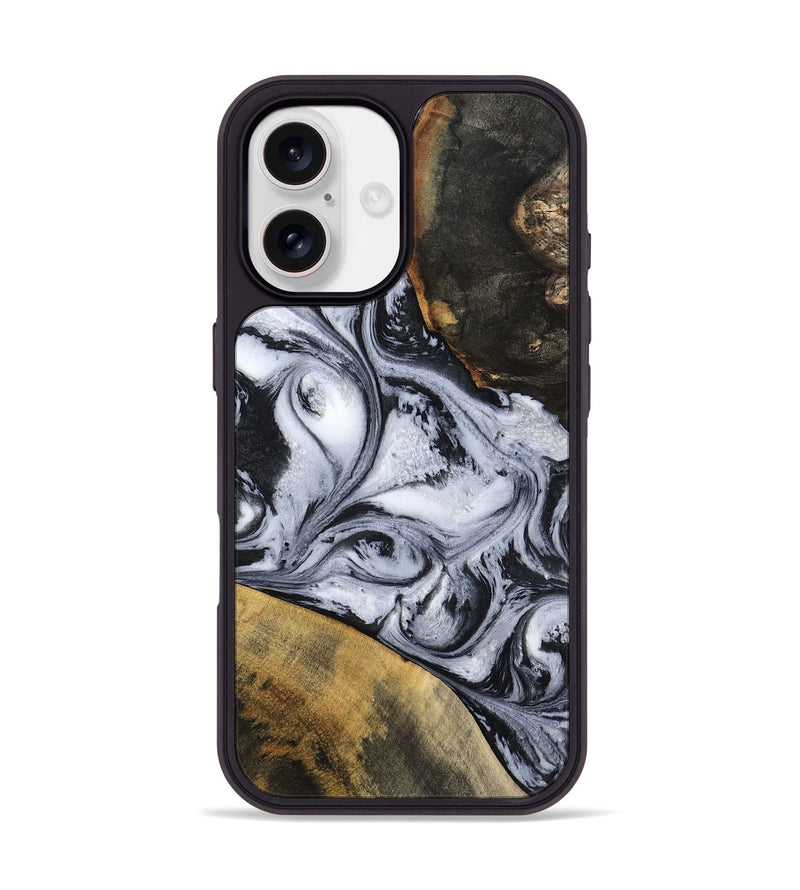iPhone 17 Wood Phone Case - Jaren (Black & White, 797413)