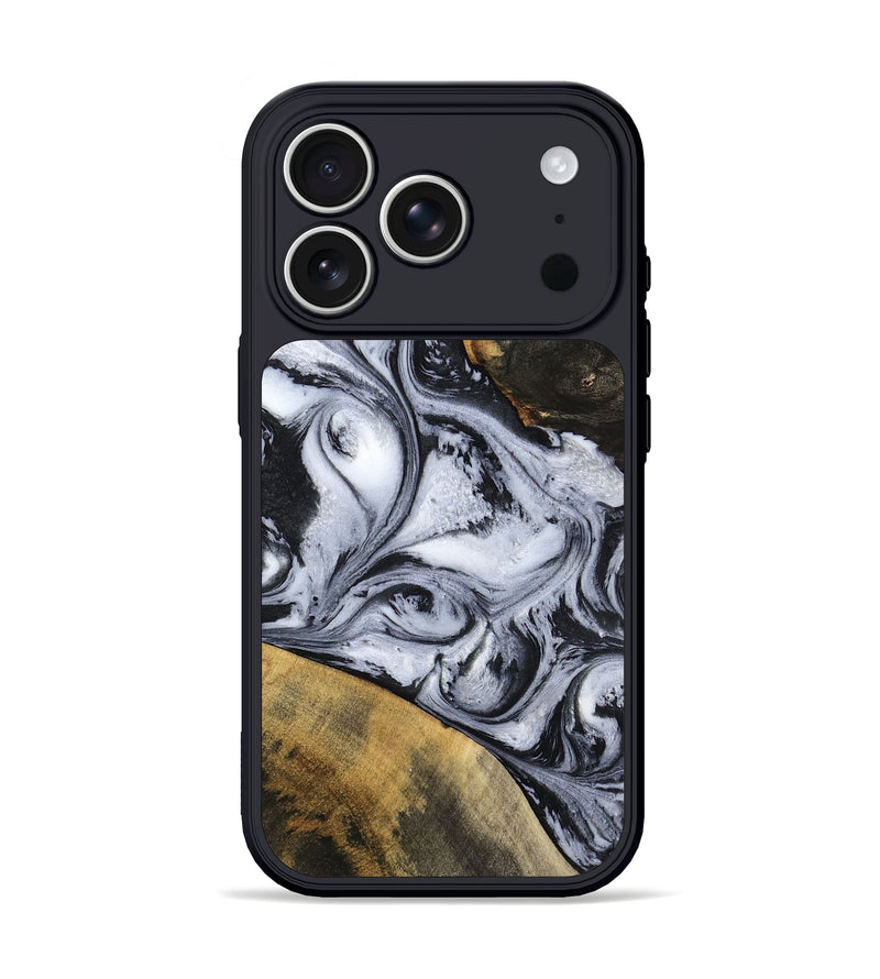 iPhone 17 Pro Wood Phone Case - Jaren (Black & White, 797413)