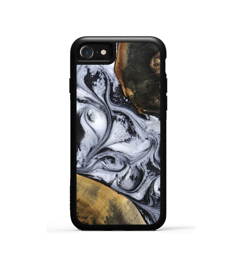iPhone SE Wood Phone Case - Jaren (Black & White, 797413)