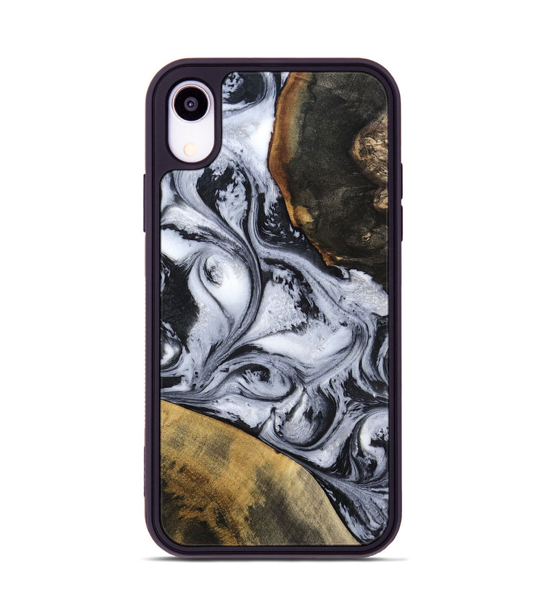 iPhone Xr Wood Phone Case - Jaren (Black & White, 797413)