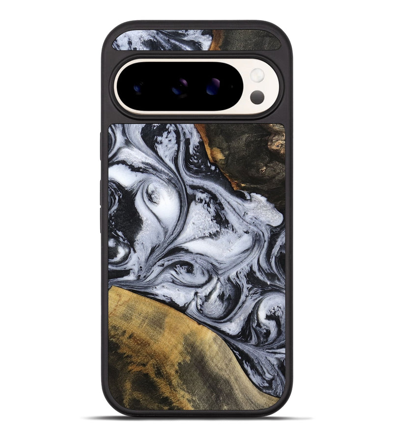 Pixel 10 Pro XL Wood Phone Case - Jaren (Black & White, 797413)