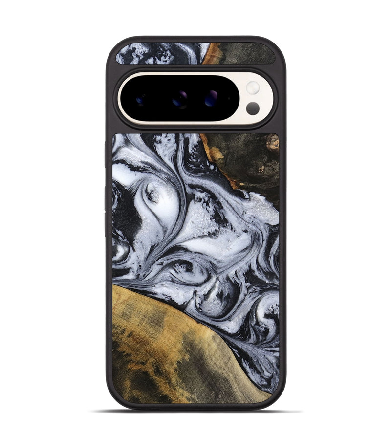 Pixel 9 Pro Wood Phone Case - Jaren (Black & White, 797413)