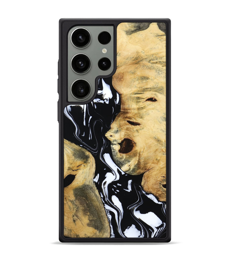 Galaxy S24 Ultra Wood Phone Case - Maisie (Black & White, 797415)