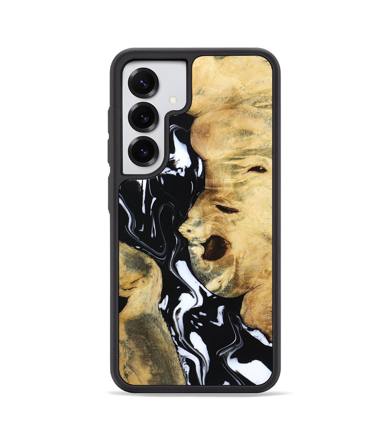 Galaxy S25 Wood Phone Case - Maisie (Black & White, 797415)
