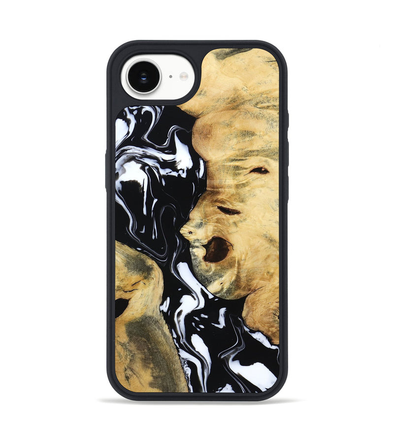 iPhone 16e Wood Phone Case - Maisie (Black & White, 797415)