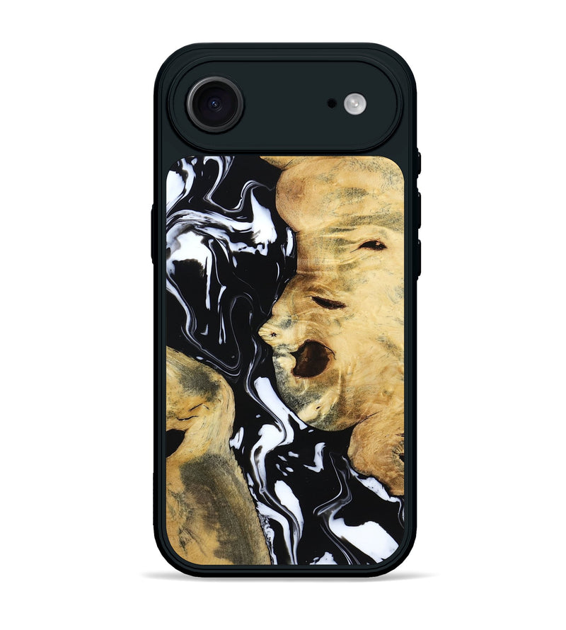 iPhone 17 Air Wood Phone Case - Maisie (Black & White, 797415)