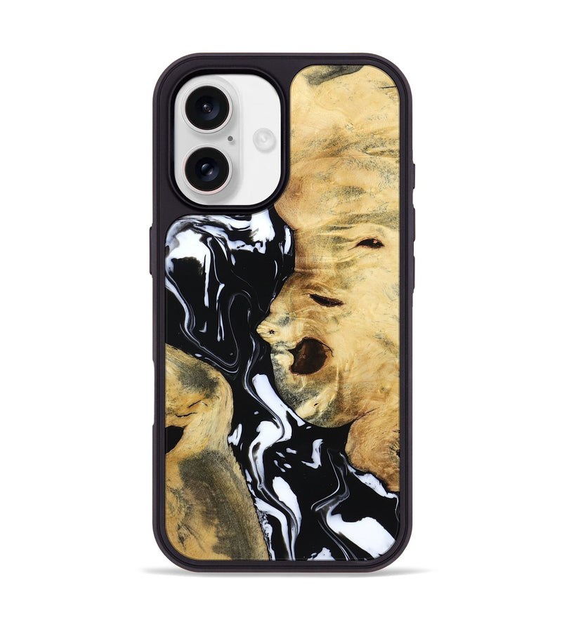 iPhone 17 Wood Phone Case - Maisie (Black & White, 797415)