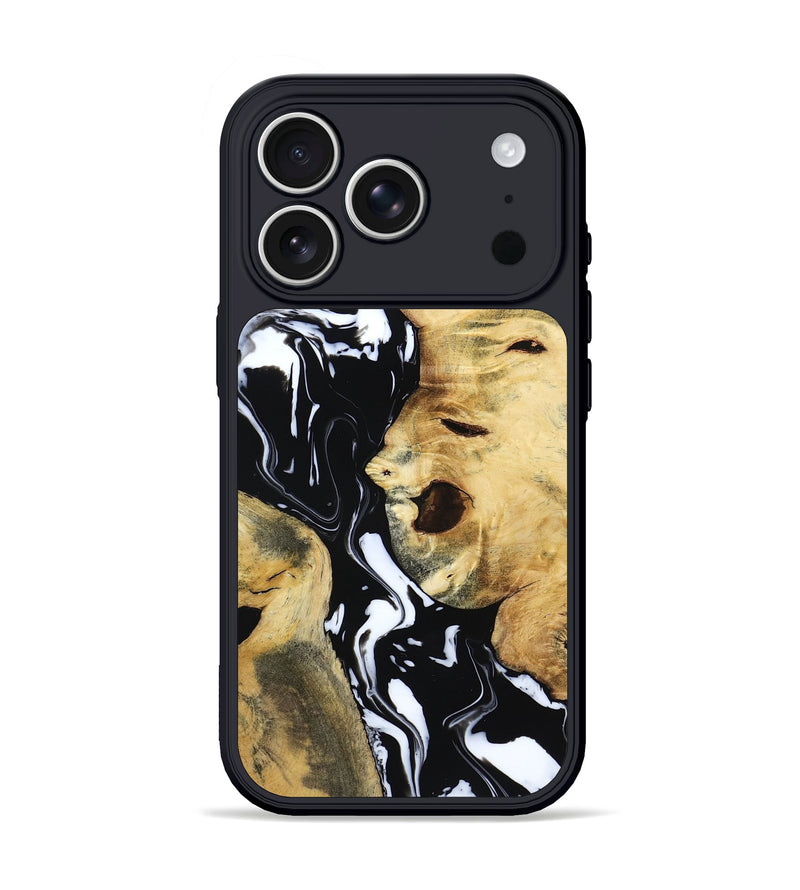 iPhone 17 Pro Wood Phone Case - Maisie (Black & White, 797415)