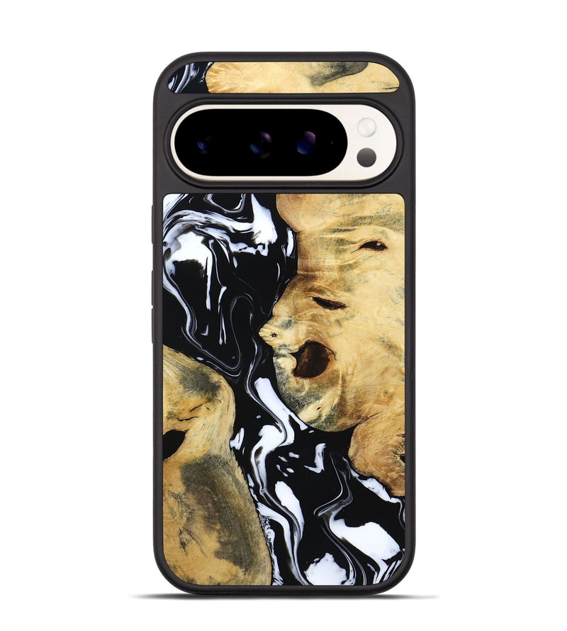 Pixel 9 Pro Wood Phone Case - Maisie (Black & White, 797415)