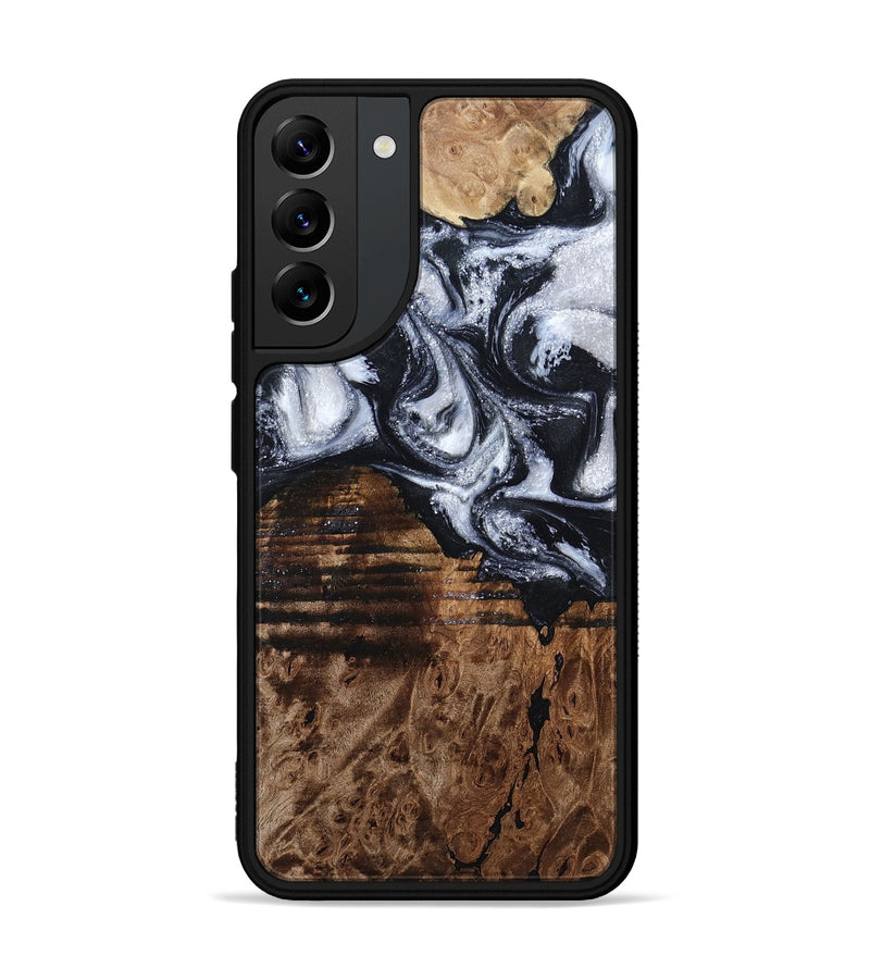 Galaxy S22 Plus Wood Phone Case - Raina (Black & White, 797417)