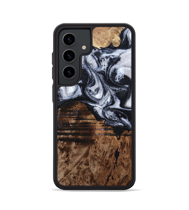 Galaxy S24 Wood Phone Case - Raina (Black & White, 797417)