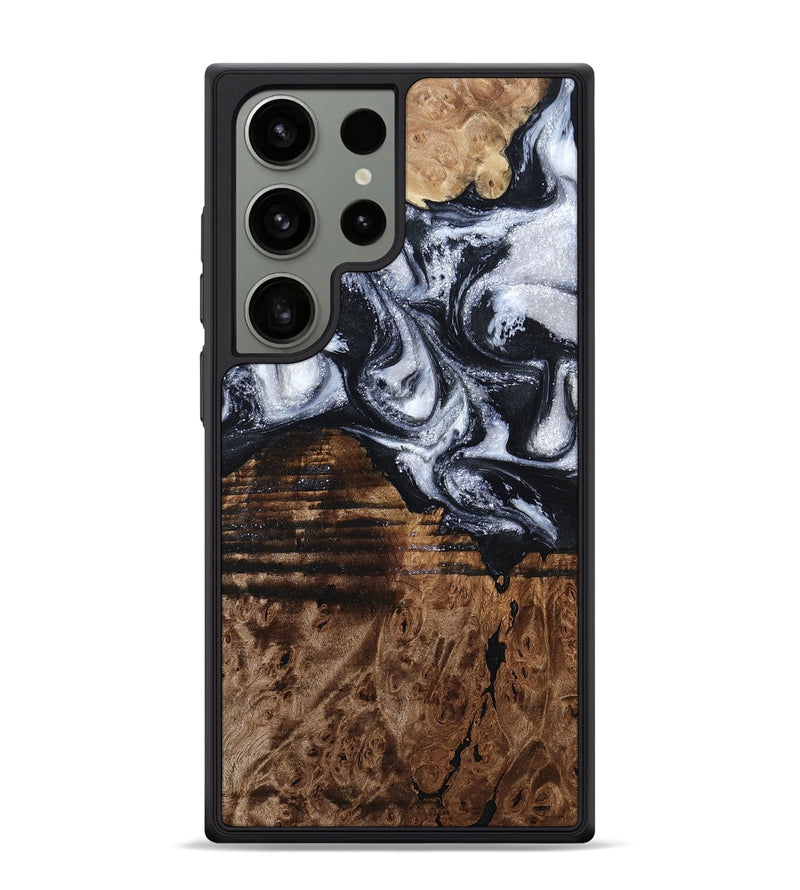 Galaxy S24 Ultra Wood Phone Case - Raina (Black & White, 797417)