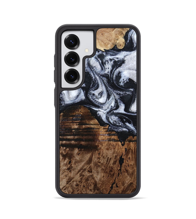 Galaxy S25 Wood Phone Case - Raina (Black & White, 797417)