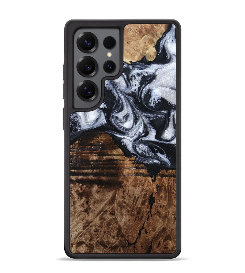 Galaxy S25 Ultra Wood Phone Case - Raina (Black & White, 797417)