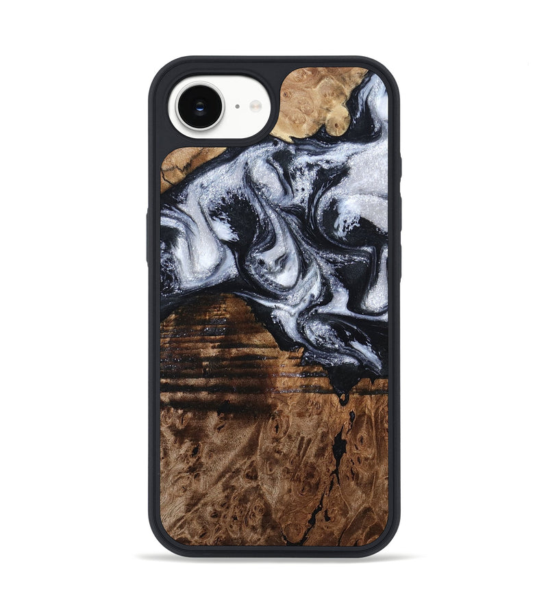 iPhone 16e Wood Phone Case - Raina (Black & White, 797417)