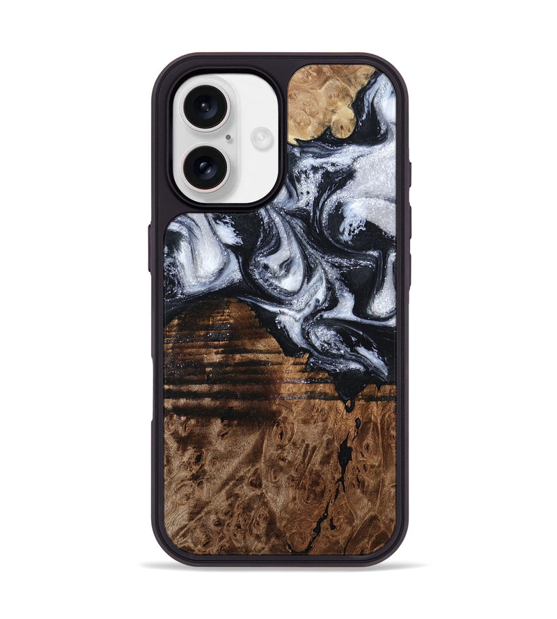 iPhone 17 Wood Phone Case - Raina (Black & White, 797417)