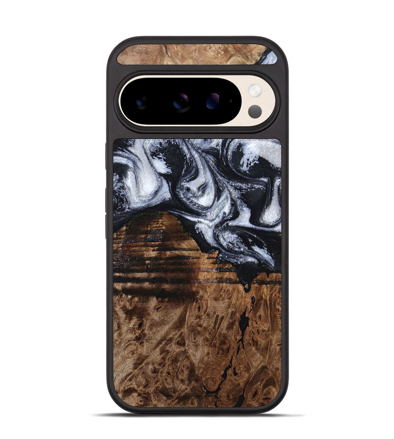 Pixel 10 Wood Phone Case - Raina (Black & White, 797417)
