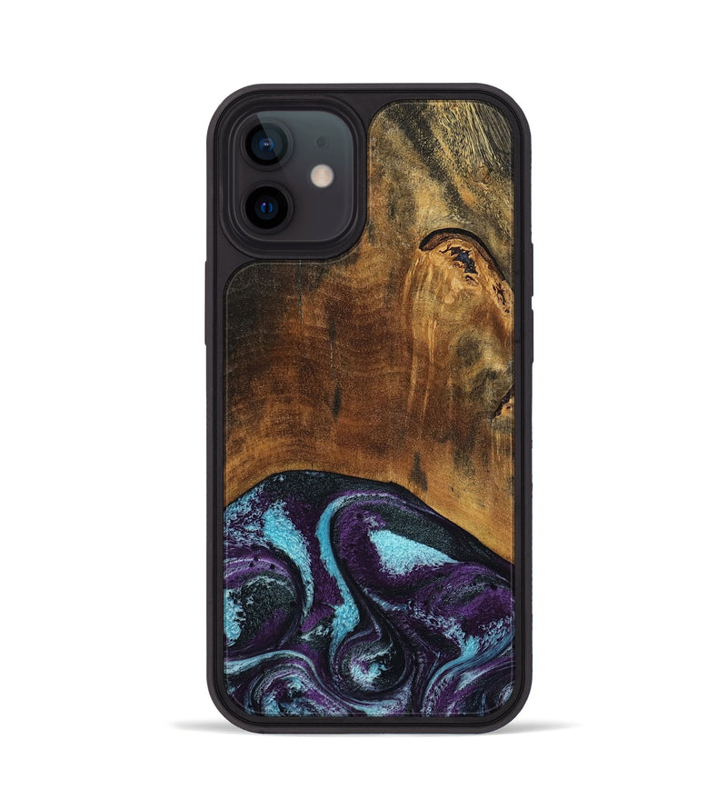 iPhone 12 Wood Phone Case - Maxim (Purple, 797418)