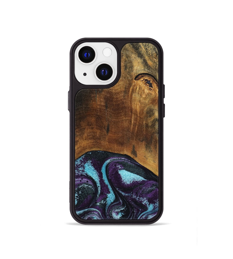 iPhone 13 mini Wood Phone Case - Maxim (Purple, 797418)