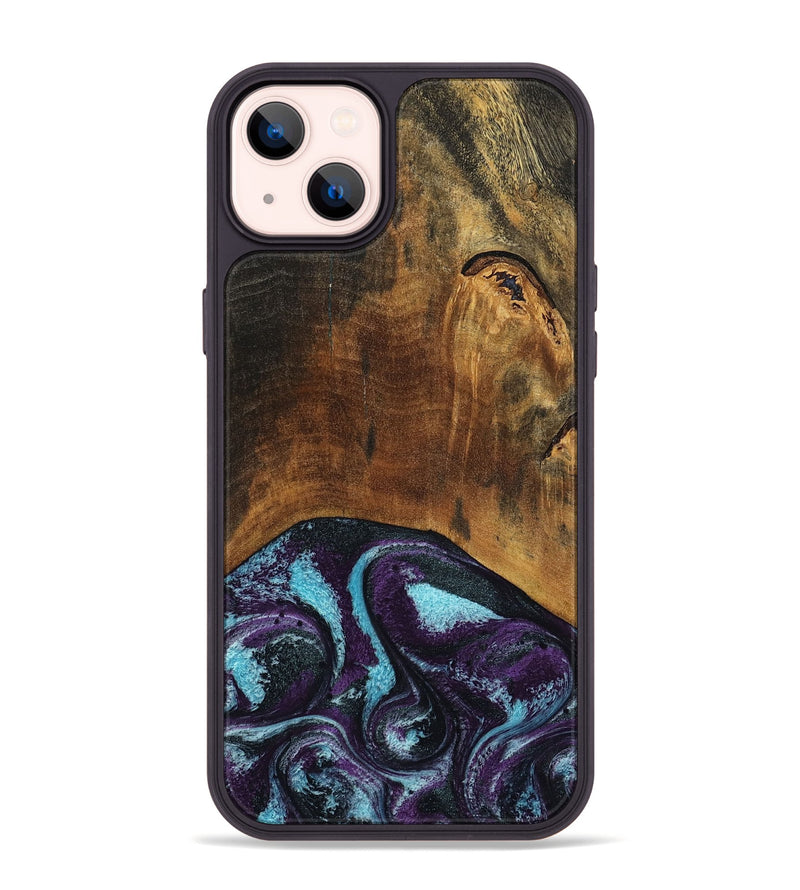 iPhone 14 Plus Wood Phone Case - Maxim (Purple, 797418)