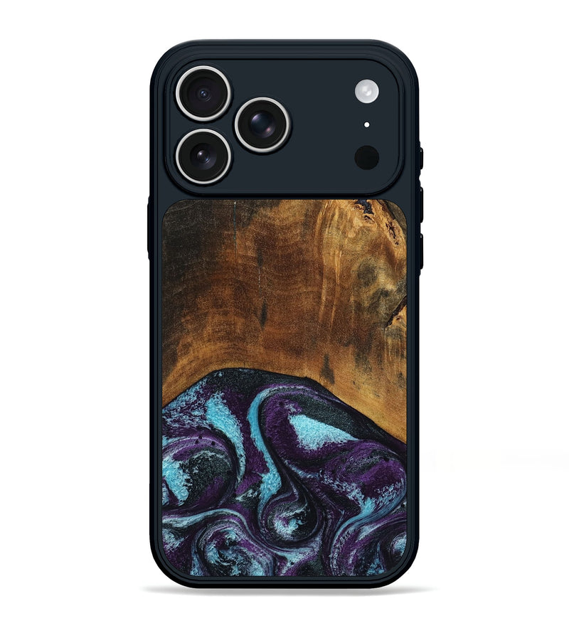 iPhone 17 Pro Max Wood Phone Case - Maxim (Purple, 797418)