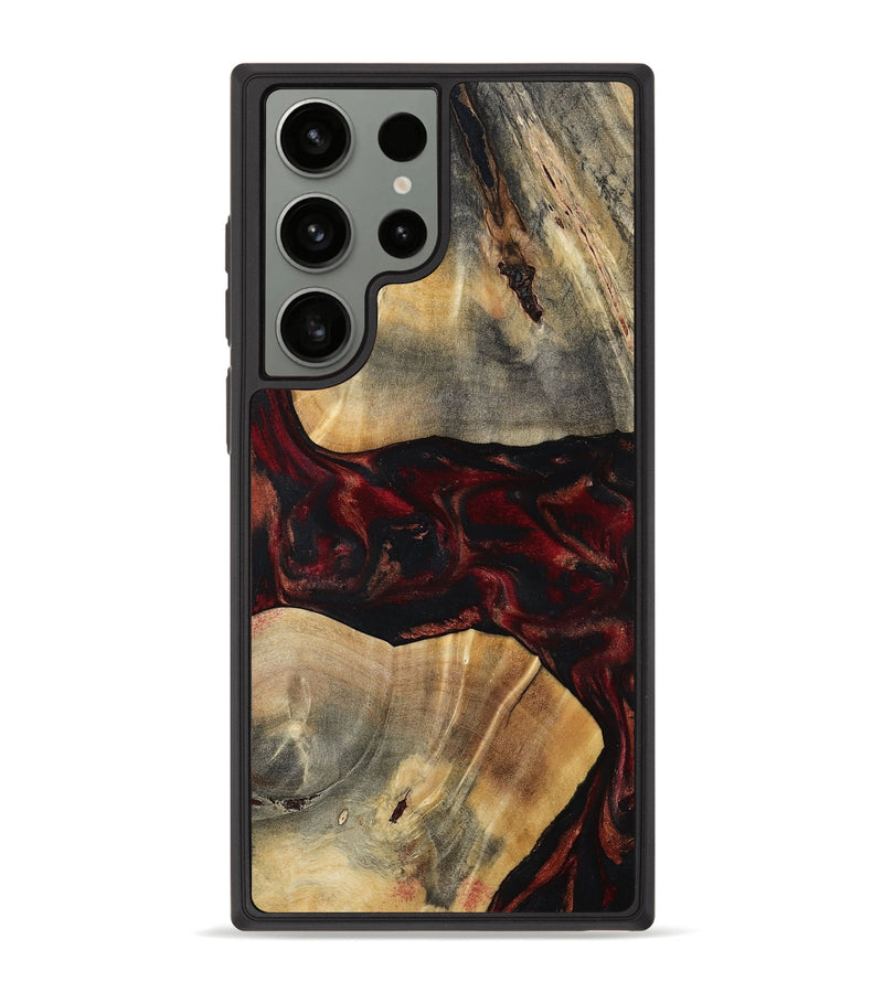 Galaxy S23 Ultra Wood Phone Case - Juana (Red, 797421)