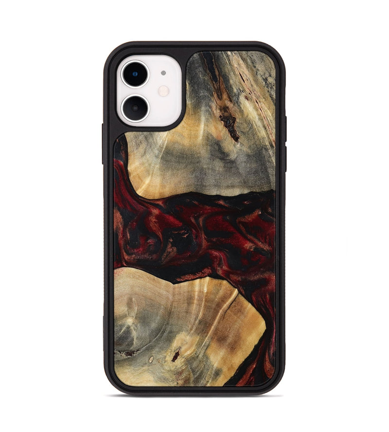 iPhone 11 Wood Phone Case - Juana (Red, 797421)