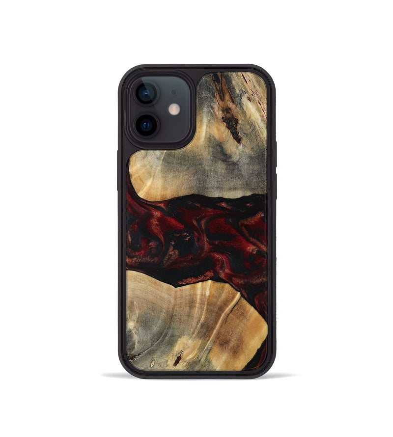 iPhone 12 mini Wood Phone Case - Juana (Red, 797421)