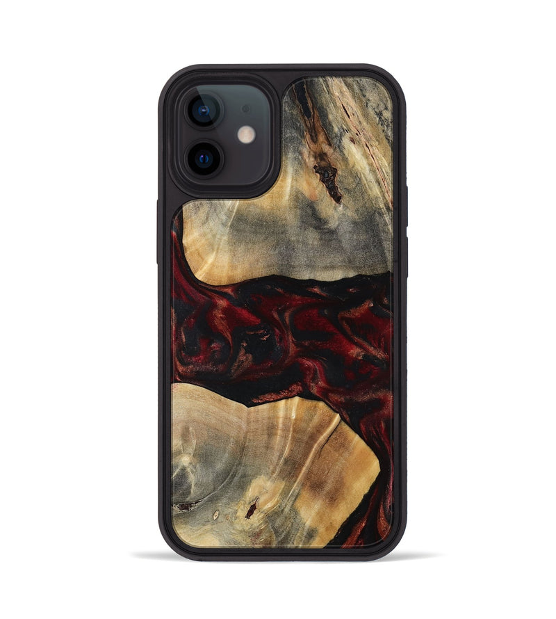 iPhone 12 Wood Phone Case - Juana (Red, 797421)