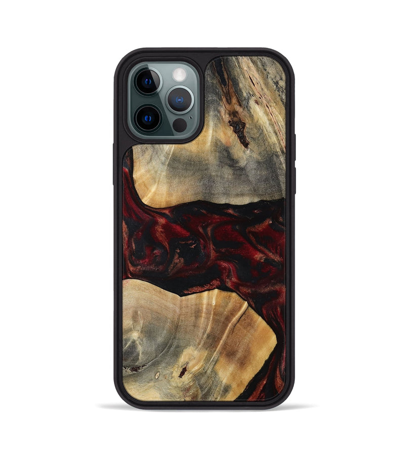 iPhone 12 Pro Wood Phone Case - Juana (Red, 797421)