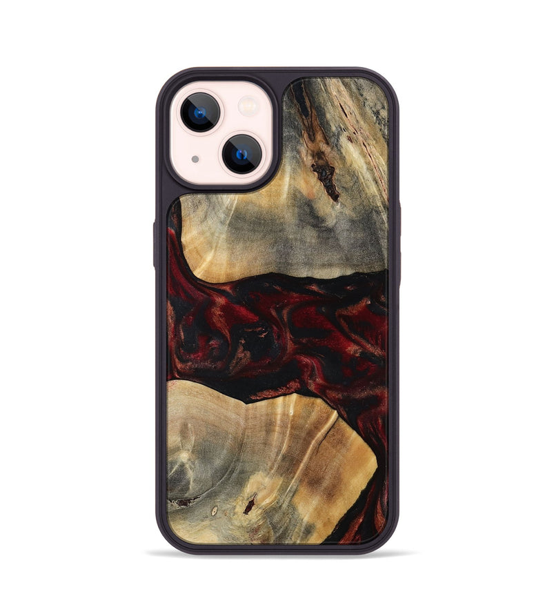 iPhone 14 Wood Phone Case - Juana (Red, 797421)
