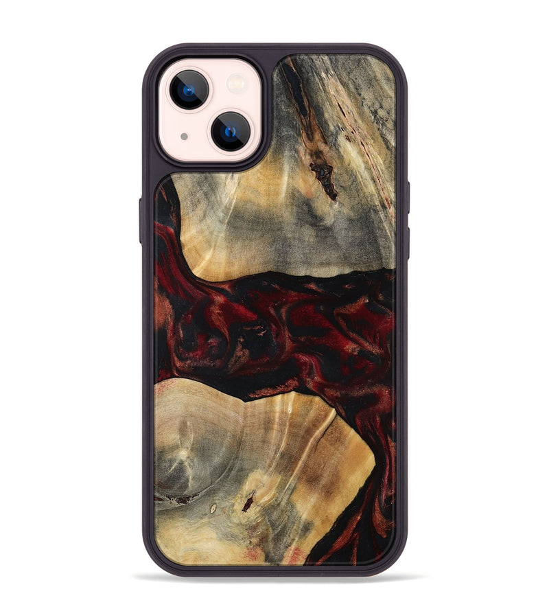iPhone 14 Plus Wood Phone Case - Juana (Red, 797421)